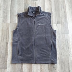 Gray Columbia Fleece Vest Medium